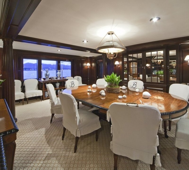Eating/dining Saloon Aboard Yacht VIRGINIAN