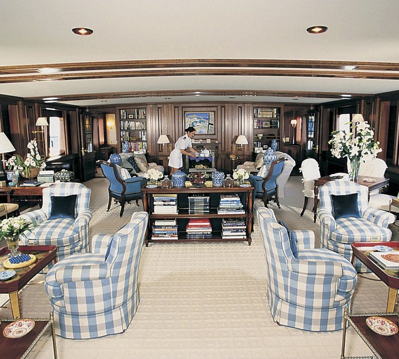 Lounging Aboard Yacht VIRGINIAN