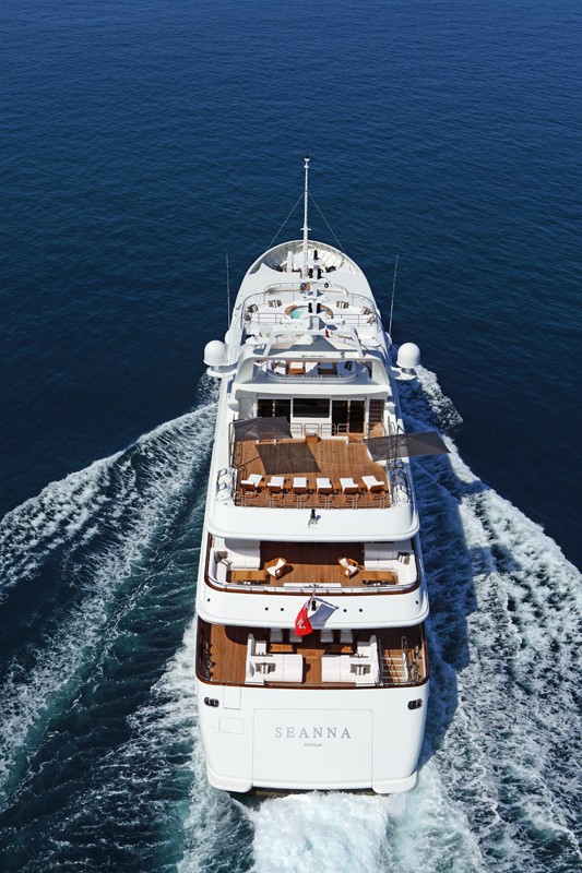 Aft Aspect Aboard Yacht SEANNA