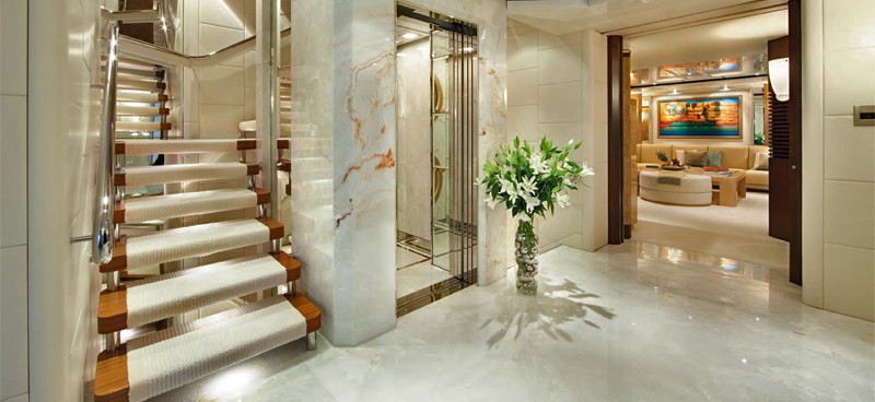 Elevator: Yacht SYCARA V's Foyer Image