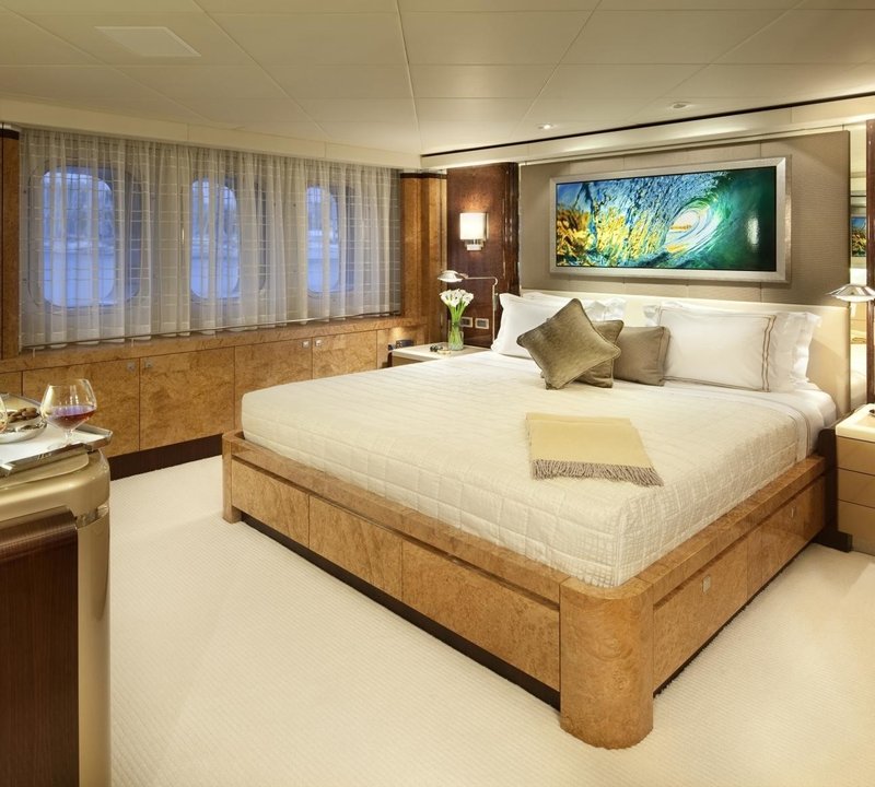 Light: Yacht SYCARA V's Guest's Bedroom Photograph