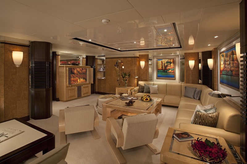 Lounging Aboard Yacht SYCARA V