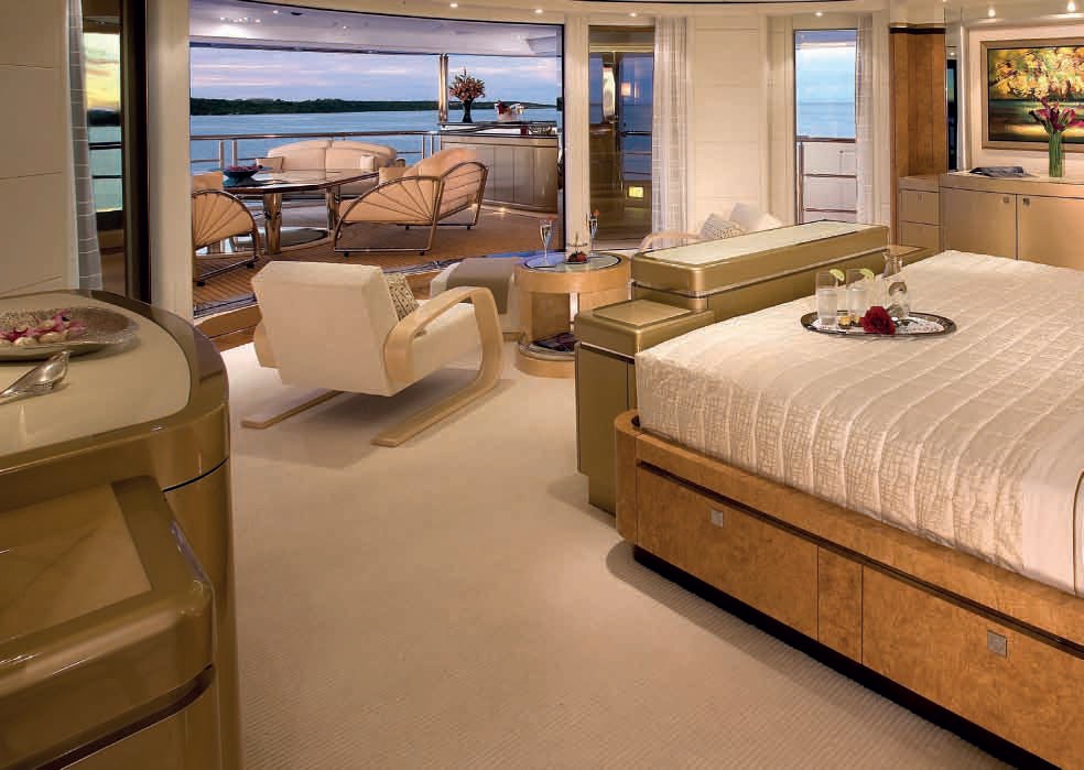 Aspect Outdoor: Yacht SYCARA V's Main Master Cabin Captured