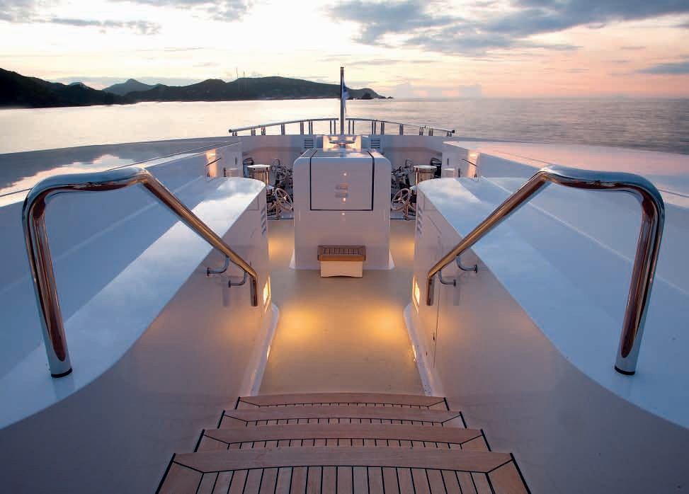 Night Time: Yacht SYCARA V's Sun Deck Photograph