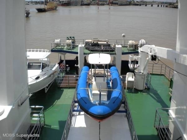Ship's Tender On Yacht SARSEN