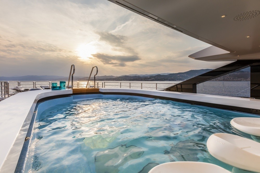 Swim Swimming Pool Aboard Yacht SUERTE