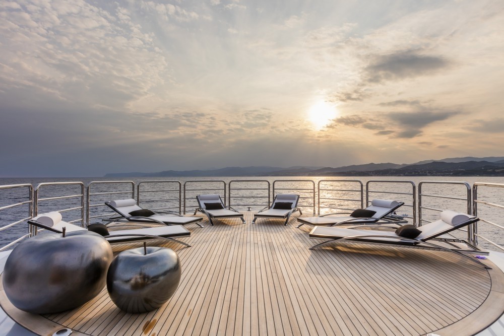 Sunshine Deck Aft On Yacht SUERTE