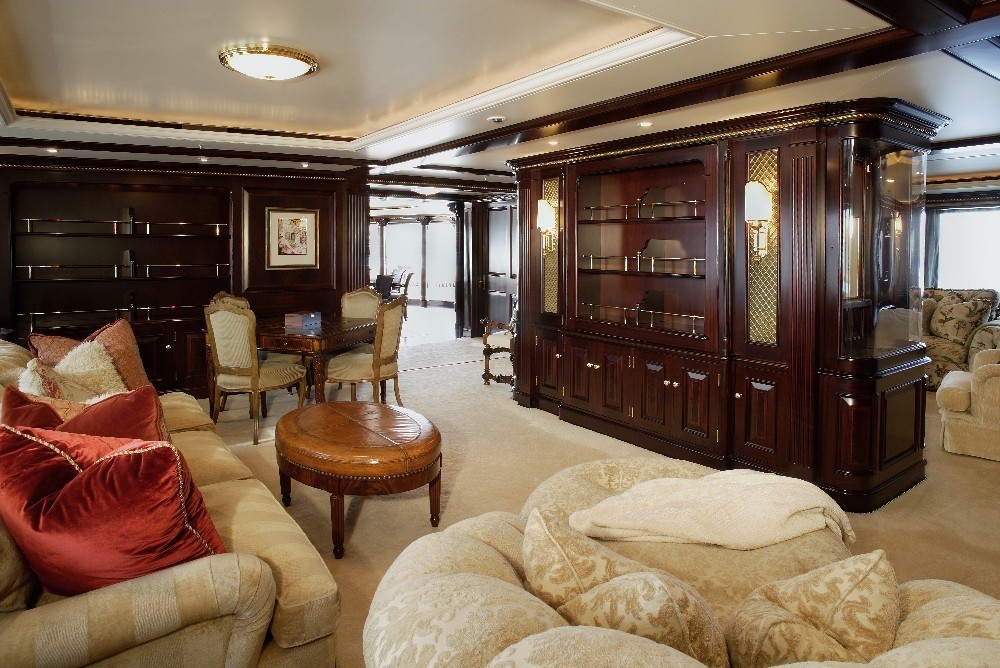 Main Master Saloon Aboard Yacht FREEDOM