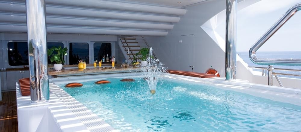 Swim Swimming Pool Aboard Yacht MARTHA ANN