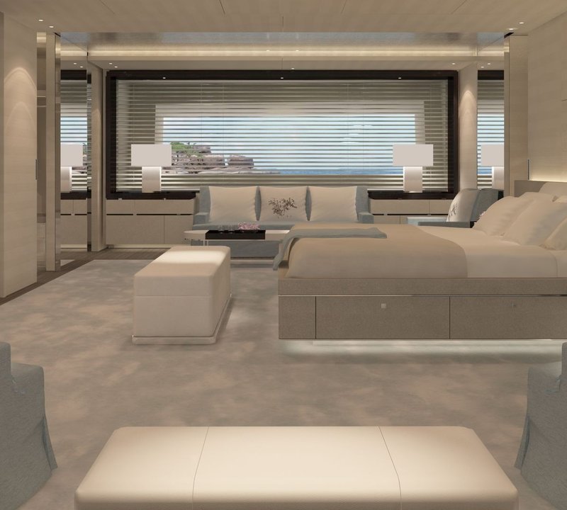 A Computer Rendering Of The Premier Suite On Board Yacht GRACE E