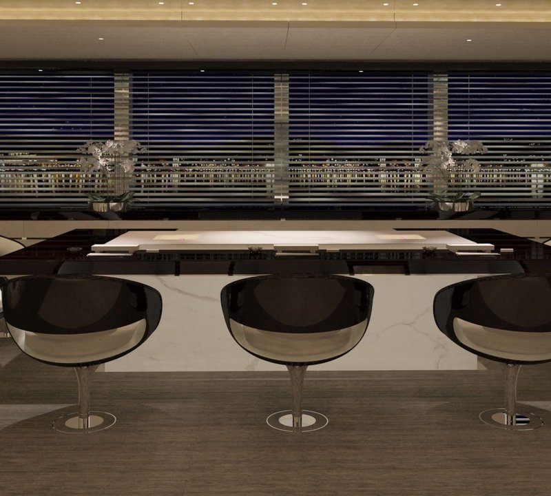 An Informal Eating/dining With Drinking Zone Evening On Yacht GRACE E