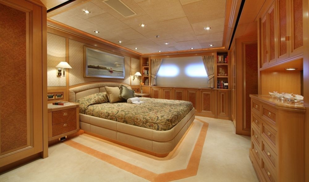Guest's Cabin Including King Berth Neutralised On Yacht LAUREL
