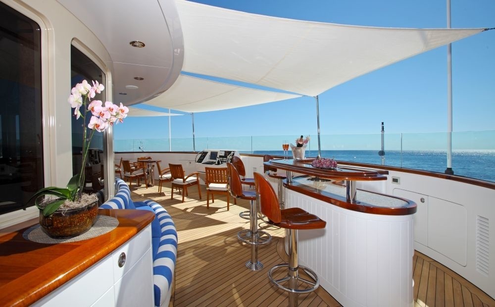 Sun Deck Fore Starboard Side On Yacht LAUREL