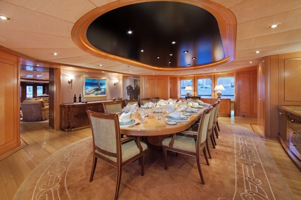 Formal Eating/dining Zone On Board Yacht LAUREL