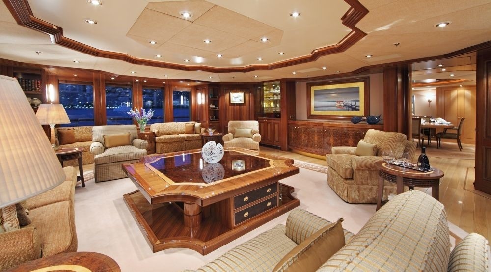 Profile: Yacht LAUREL's Premier Saloon Photograph