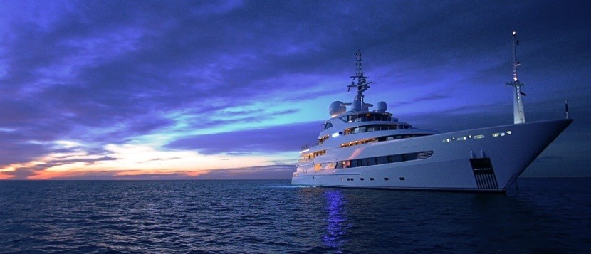 Evening: Yacht NAIA's Profile Aspect Image