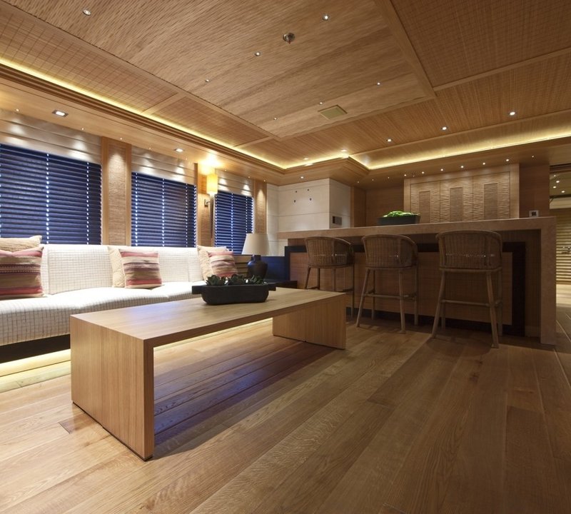 Drinks Bar: Yacht NAIA's Saloon Photograph