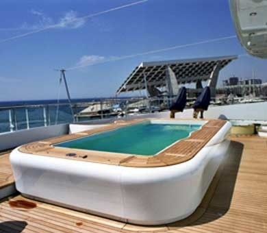 Jacuzzi Pool Aboard Yacht SAMAR