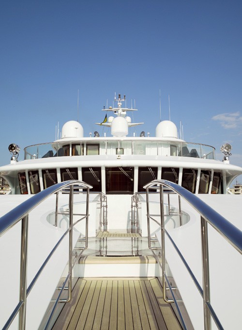 Fore Deck On Yacht SAMAR