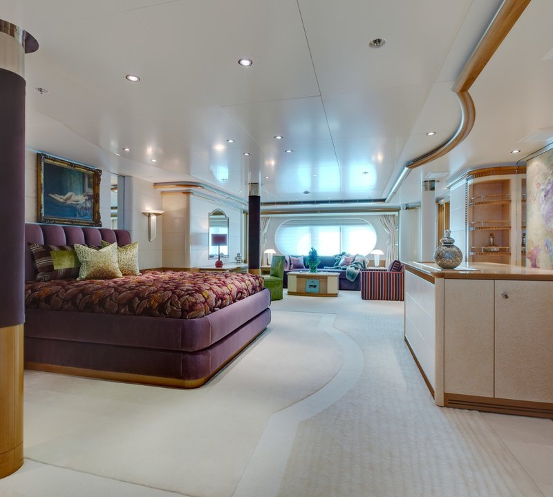 Main Master Cabin On Yacht PEGASUS VIII