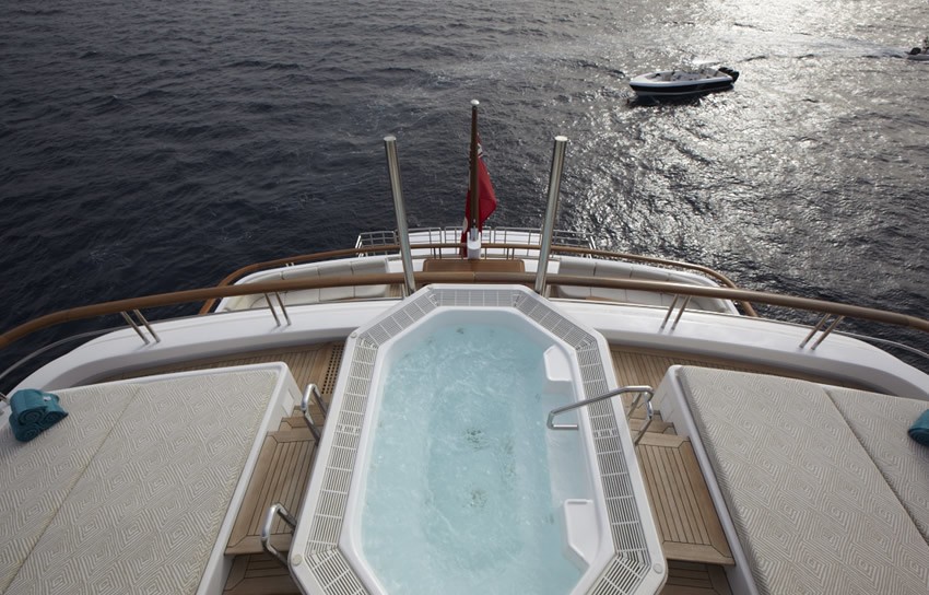 Swimming Pool On Board Yacht PEGASUS VIII