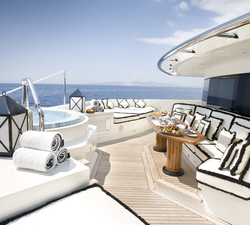 Jacuzzi Pool On Board Yacht ALFA NERO