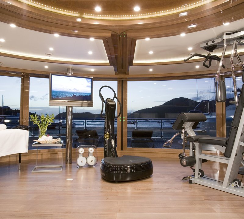 Gym Aboard Yacht ALFA NERO