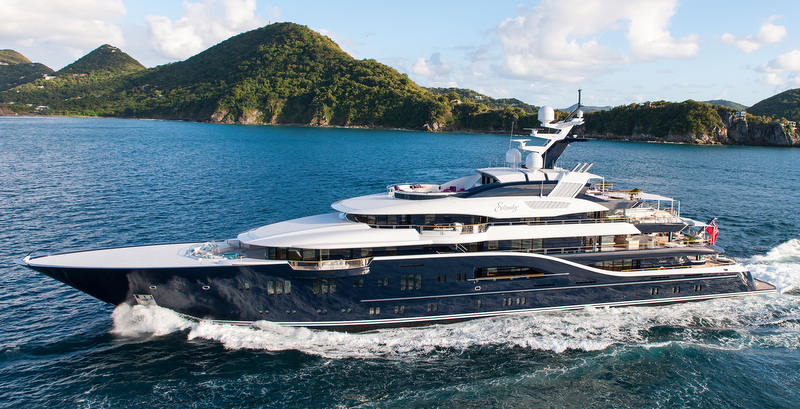 85m Lurssen mega yacht Solandge - Photo by Klaus Jordan