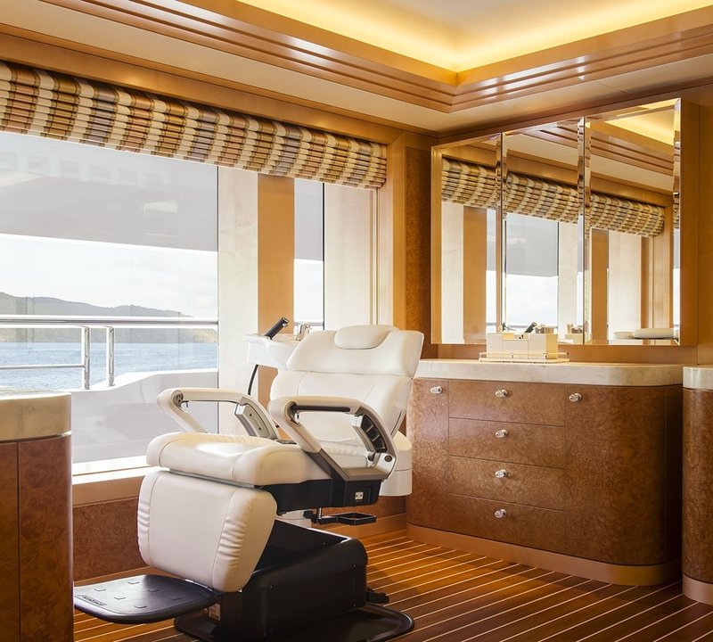 Hair Saloon Aboard Yacht SOLANDGE