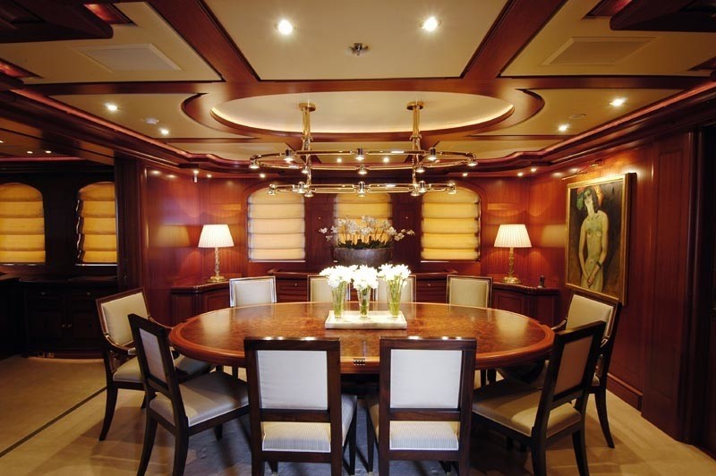 Eating/dining Saloon Aboard Yacht ATHENA