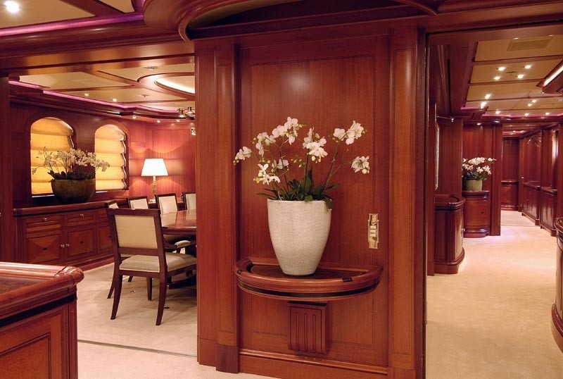 Hall With Eating/dining Aboard Yacht ATHENA