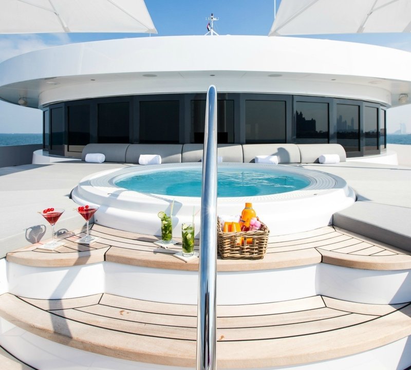 Jacuzzi Pool On Yacht MOONLIGHT II