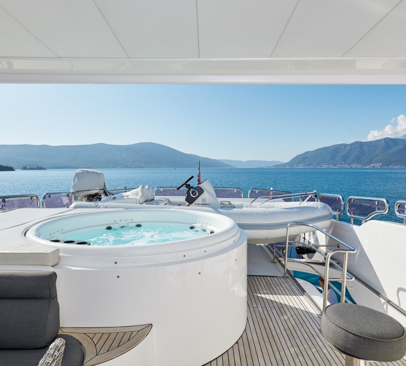 Sundeck view aft