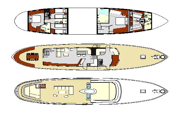 Classic Yacht SULTANA - Layout