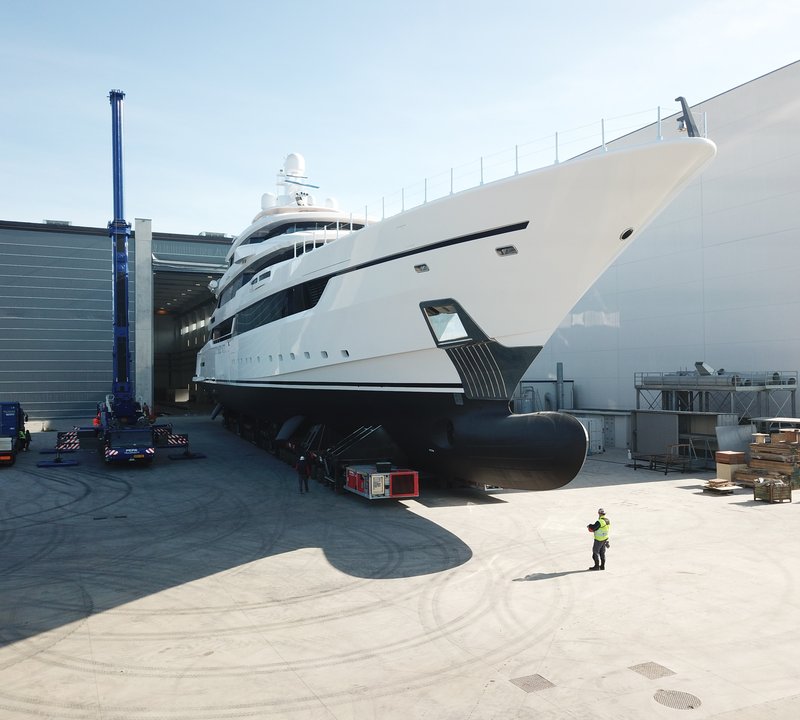 DRAGON At Palumbo Shipyards In Ancona