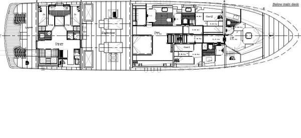 Darsea -  Below deck layout