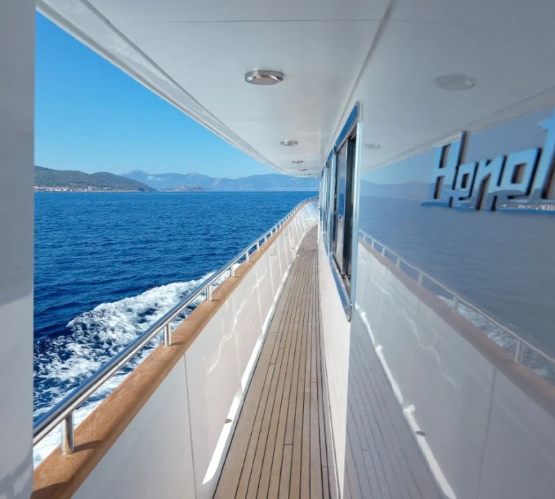 Exterior Corridor With Sea Views