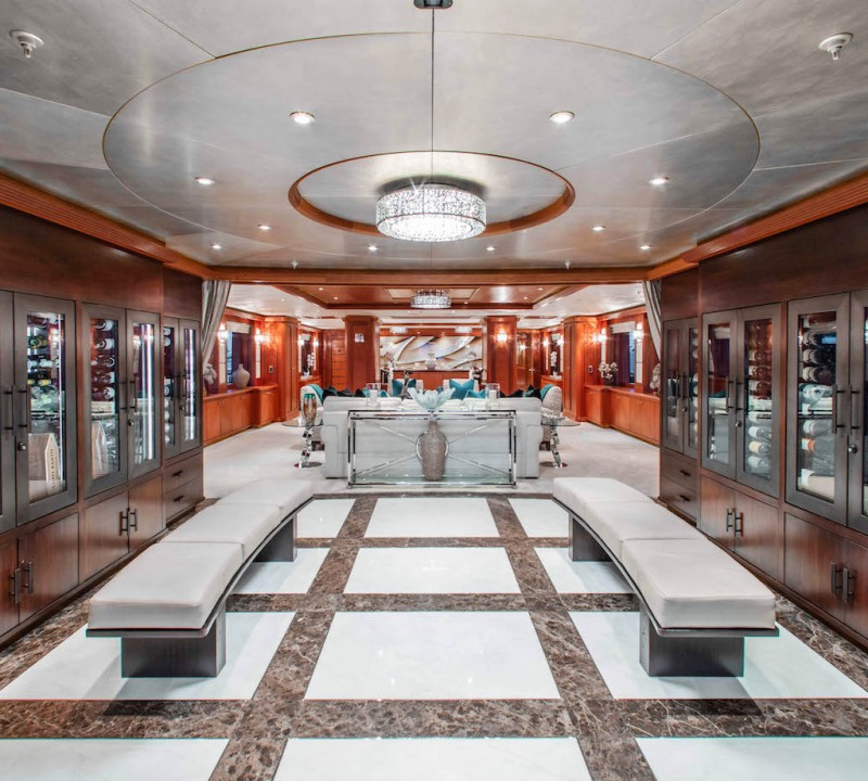 Foyer With Wine And Cigar Display