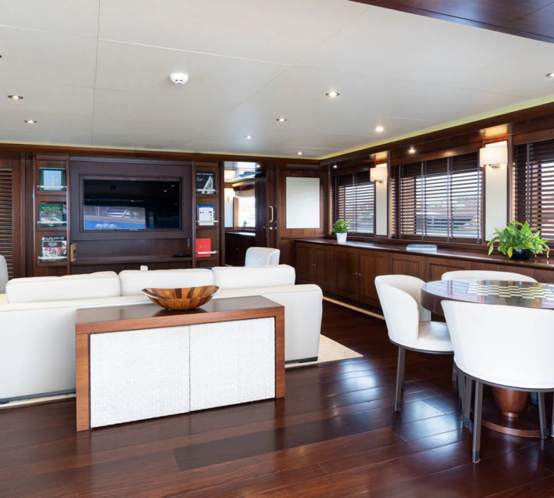 Interior Relaxation Area With Mini Dining Table