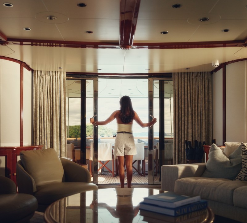 Looking Out From Saloon