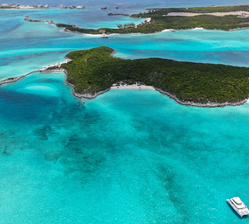 Aerial View Of The Yacht