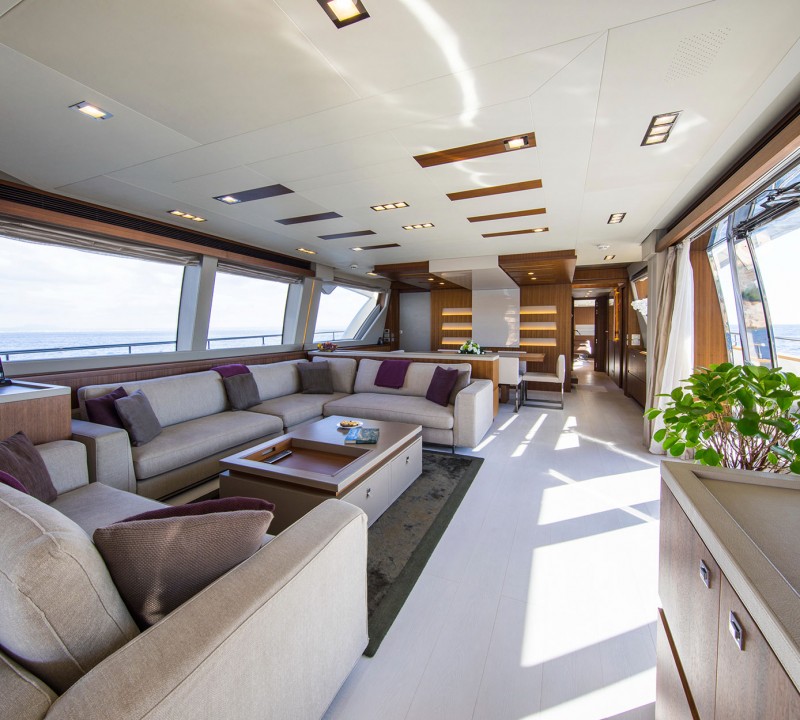 Main Salon With Sliding Side Doors