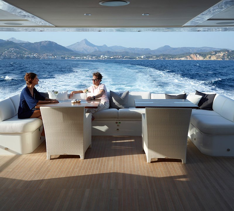Motor Yacht IMPERIAL PRINCESS BEATRICE By Sunseeker - Aft Deck Socialising