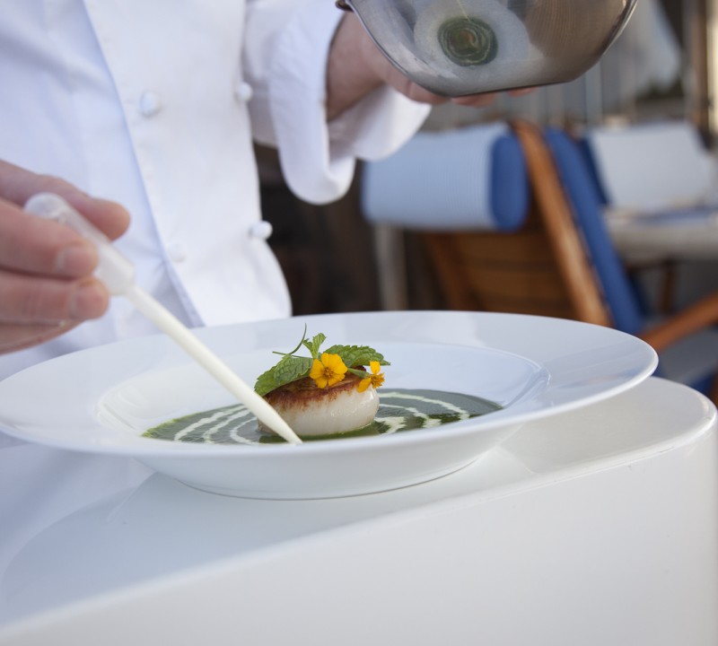 Mouth-watering cuisine by STARFIRE's talented Chef