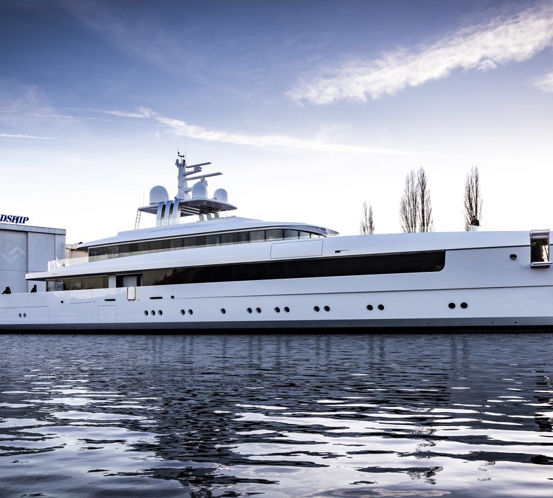 NAJIBA Motor Yacht At Shipyard