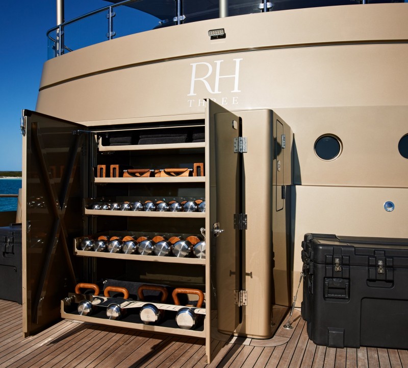 Onboard gym equipment