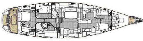 Sail yacht BILLY BUDD -  Layout