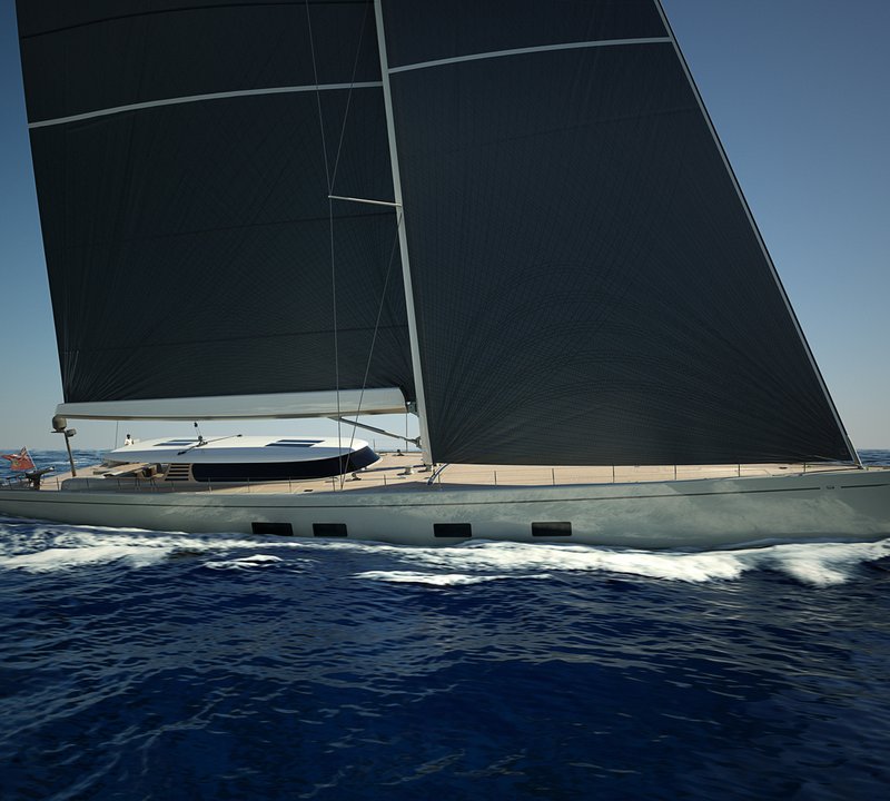 Sailing Yacht CANOVA Under Construction At Baltic Yachts - Rendering