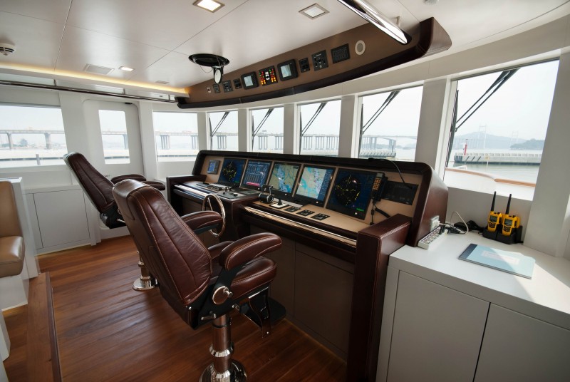 Star superyacht Wheelhouse