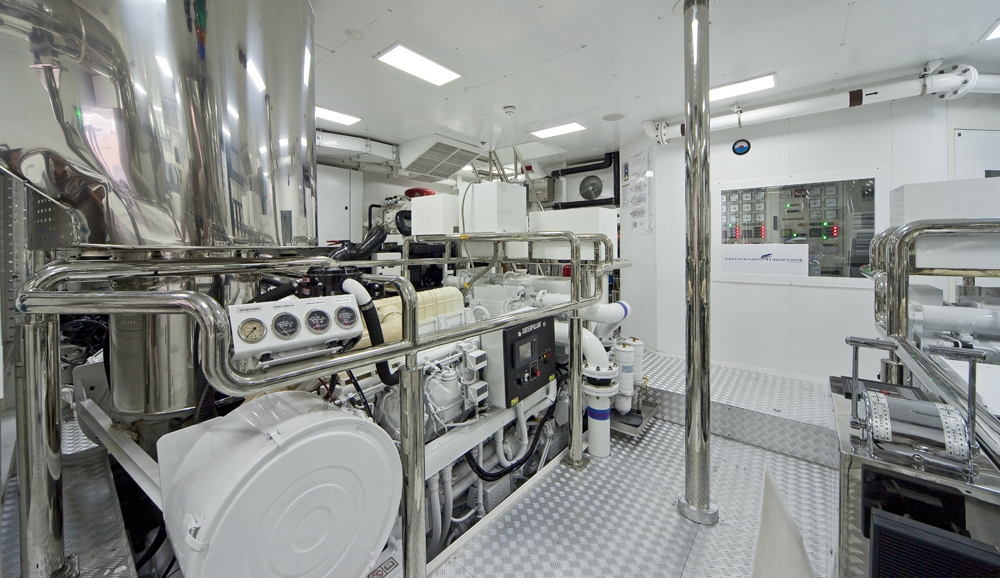 Superyacht BARAKA engine room
